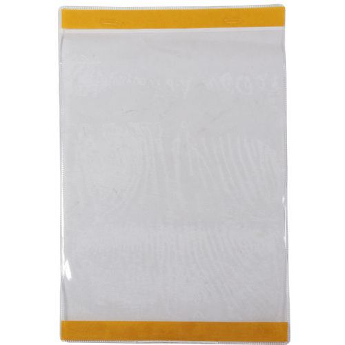 Informační kapsy Manutan Expert, A4, samolepicí, 10 ks, na vý??ku