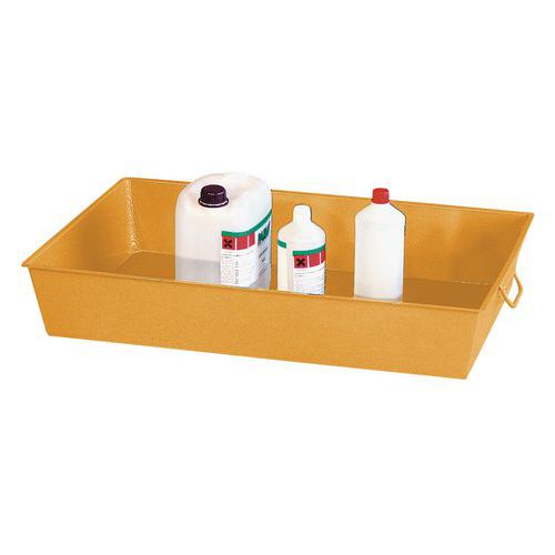 Ocelová záchytná vana Manutan Expert, kapacita 75 l