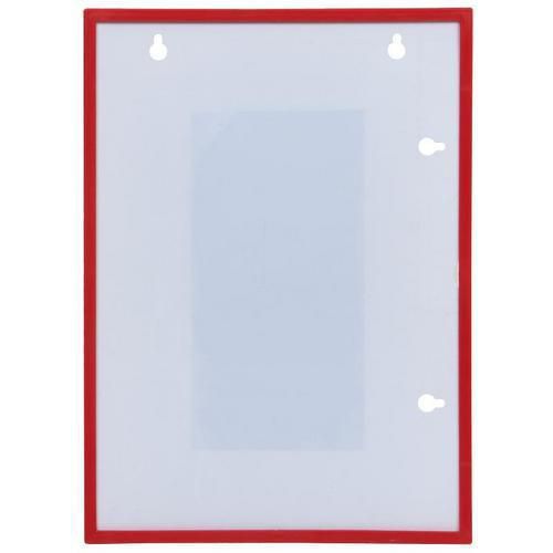 Informační rámeček A4, magnetický, červený