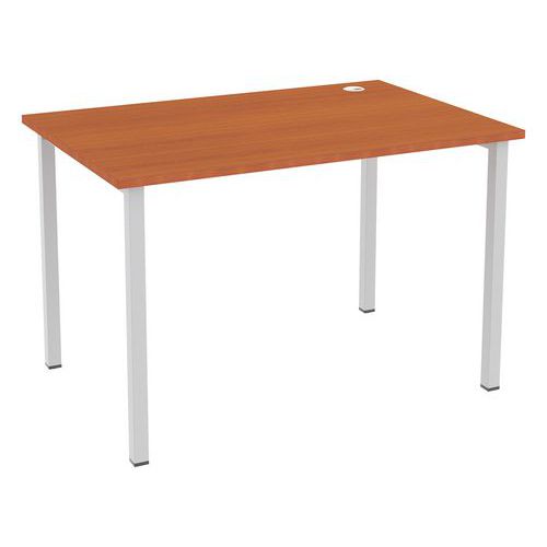 Kancelářský stůl Abonent, 120 x 80 x 75 cm, rovné provedení, dezén třešeň Oxford