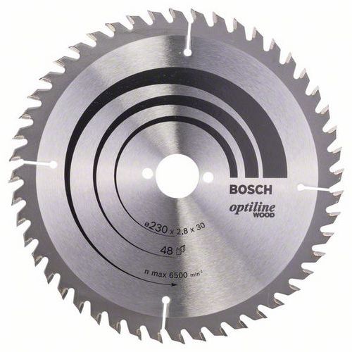 Bosch - Pilový kotouč Optiline Wood 230 x 30 x 2,8 mm, 48