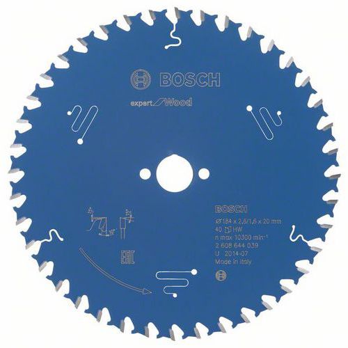 Bosch - Pilový kotouč Expert for Wood 184 x 20 x 2,6 mm, 40