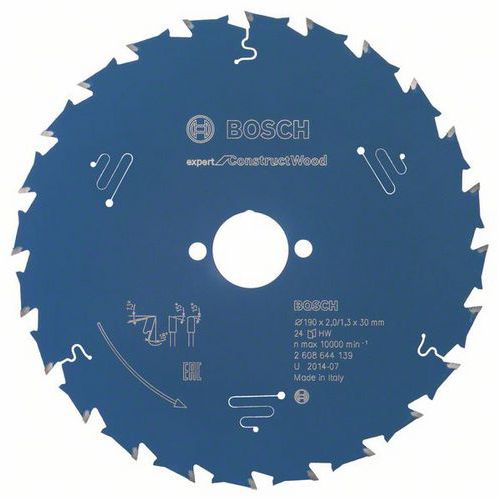 Bosch - Pilový kotouč Expert for Construct Wood 190 x 30 x 2,0 mm, 24
