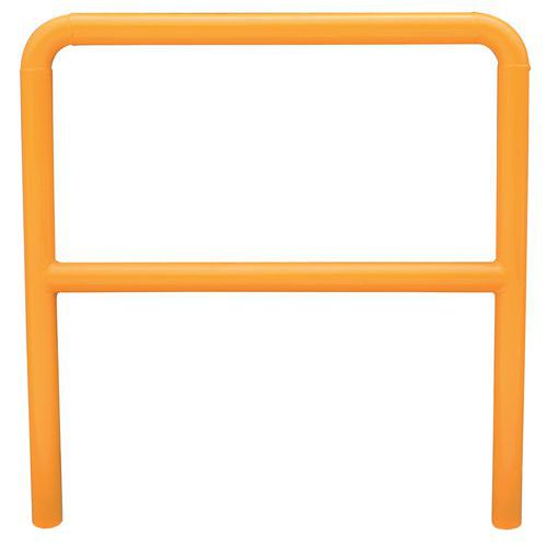 Kovová zábrana Manutan Expert, vysoká, délka 200 cm, žlutá