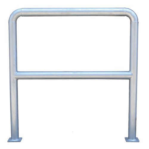 Kovová zábrana, délka 200 cm, průměr 59 mm, šedá - Manutan Expert