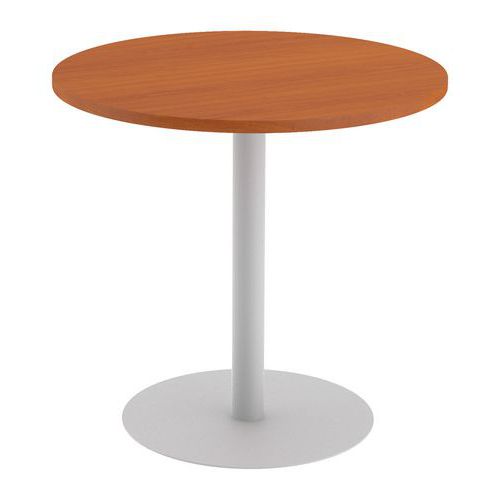 Kruhový konferenční stůl Abonent, 80 x 75 cm, dezén třešeň Oxford