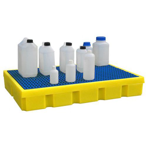 Plastová záchytná vana s roštem, kapacita 100 l