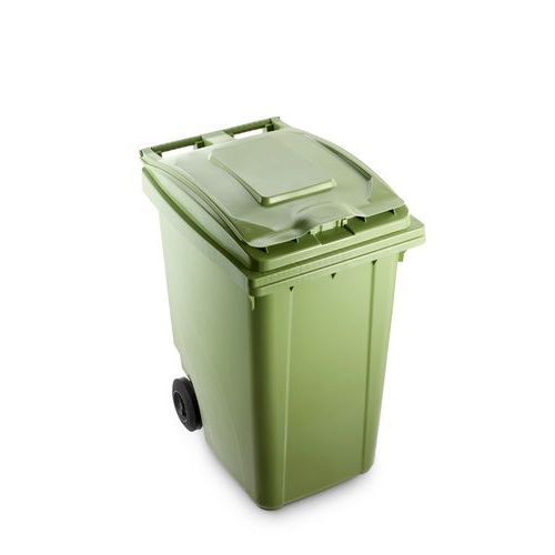 Plastová popelnice Benny na tříděný odpad, objem 360 l, zelená