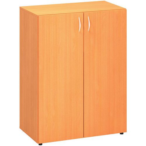 Střední širok?? skříň Alfa 500, 106,3 x 80 x 47 cm, s dvířky, dezén buk Bavaria