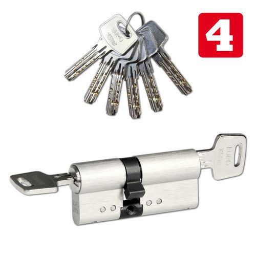 Bezpečnostní vložka EuroXStar s prostupovou vložkou, 30/40 mm, nikl