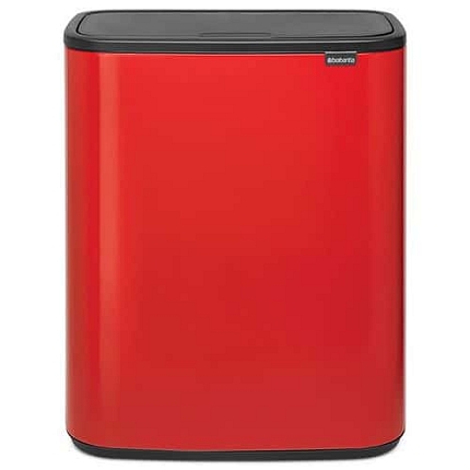 Odpadkový koš Bo Touch bin 2 x 30 l Brabantia červený