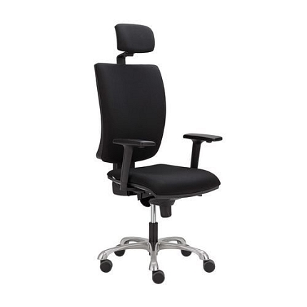 Kancelářská židle Lira III s podhlavníkem, černá