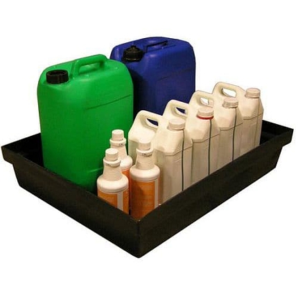 Plastová záchytná vana z recyklovaného HDPE - Manutan Expert, kapacita 60 l