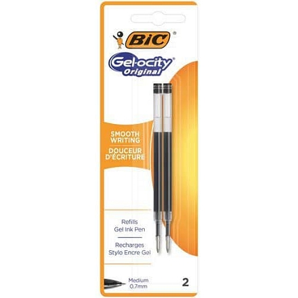 Náplň do gelových per BIC Gel-ocity Original se středním hrotem, černá