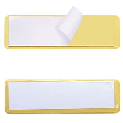 Informační štítky na regály Manutan Expert, lepicí, 100 ks, 140 x 60 mm