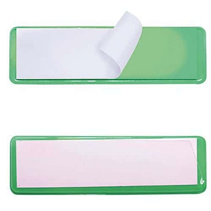 Informační štítky na regály Manutan Expert, lepicí, 100 x 30 mm, 100 ks, zelené