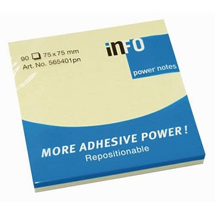 Bloček samolepicí, 76 x 76 mm, 12 x 100 ks