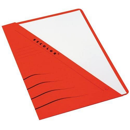 Papírové spisové desky Djois,10 ks, červené
