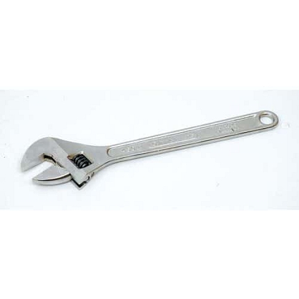 Chromovaný nastavitelný klíč Mob, rozevření čelistí 19 mm