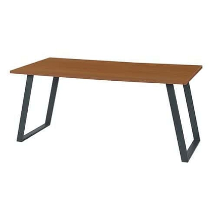 Kancelářský stůl Viva Shape, 200 x 80 x 75 cm, rovné provedení, podnoží antracit, buk