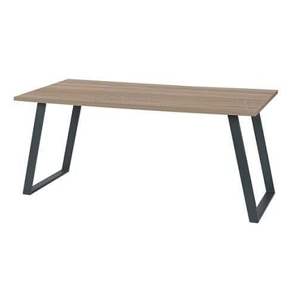 Kancelářský stůl Viva Shape, 140 x 80 x 75 cm, rovné provedení, podnoží antracit, dub sonoma