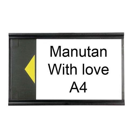 Informační rámeček A4, černý