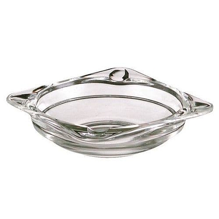 Průhledný popelník, průměr 12 cm