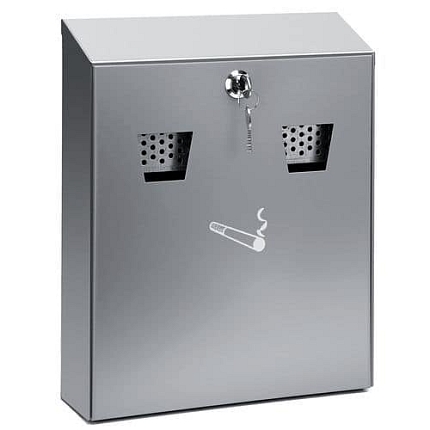 Nástěnný popelník z nerezové oceli V: 32 cm