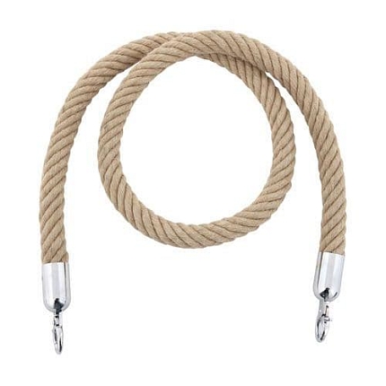 Konopná šňůra průměr 3 cm přírodní/chromovaná 1,5 m
