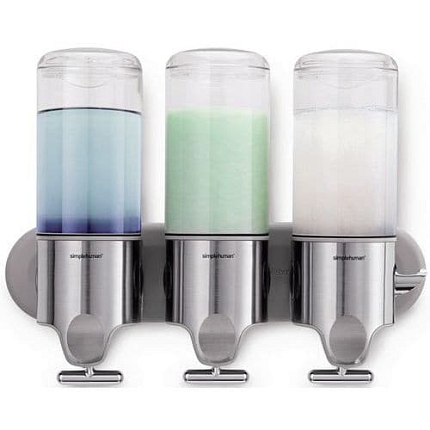 Trojitý nástěnný dávkovač mýdla