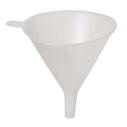 Nálevka o průměru 10,5 cm bílá