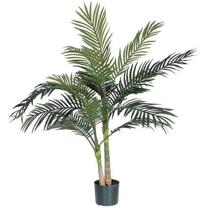 Umělá rostlina palma Areca Golden Cane, zelená, výška 120 cm