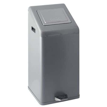 Odpadkový koš Carro-Kick s víkem Push 50 l šedý