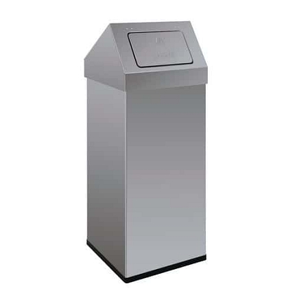 Odpadkový koš Carro-Push 110 l z nerezové oceli