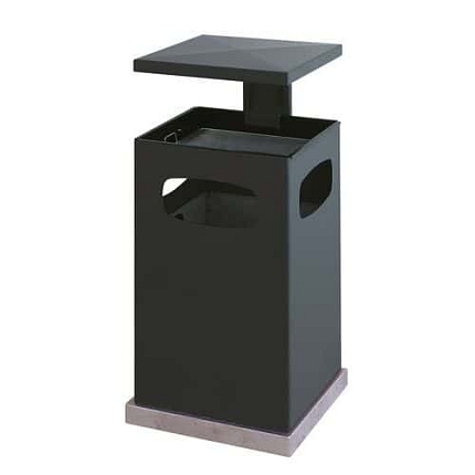 Odpadkový koš s popelníkem s odnímatelným víkem 80 l antracitový