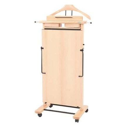 Věšák s ramínkem na kalhoty extra přírodní dřevo