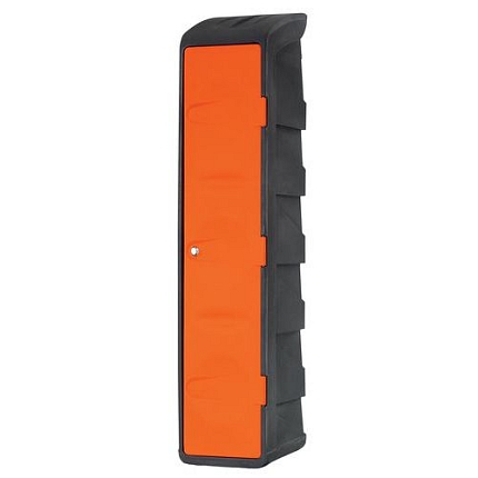 Plastová šatní skříň EMP, 1 oddíl, oranžová