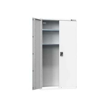 Dílenská dobíjecí skříň, 1044 x 405 x 1950 mm, šedá-šedá