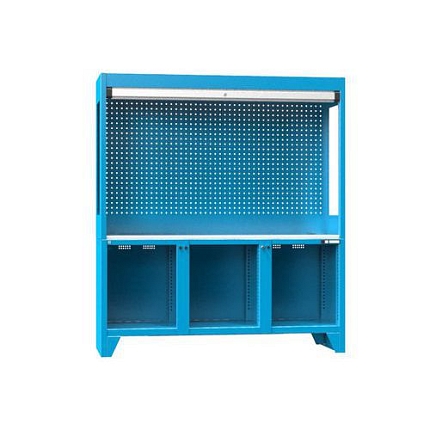 Kontrolní pracoviště, 1800 x 800 x 2030 mm, modrá