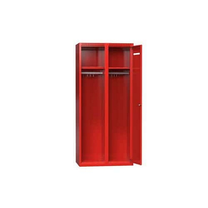 Kombinovaná šatní skříň V1, 600 x 500 x 1700 mm, šedá-modrá