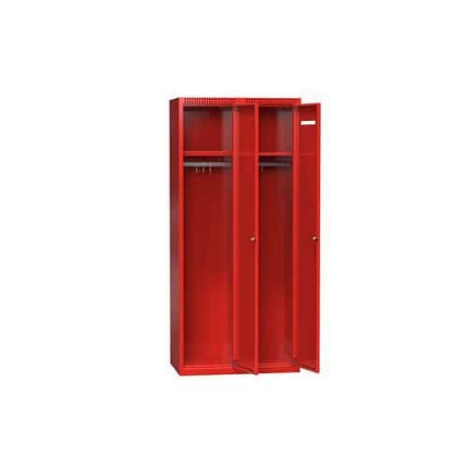 Uzavřená šatní skříň V2, červená