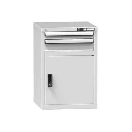 Zásuvková skříň ZA2, 578 x 600 x 840 mm, šedá-šedá