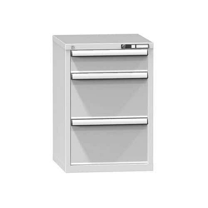 Zásuvková skříň ZA3, 578 x 600 x 840 mm, šedá-šedá