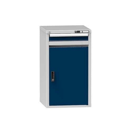 Zásuvková skříň ZA1, 578 x 600 x 990 mm, šedá-tmavě modrá