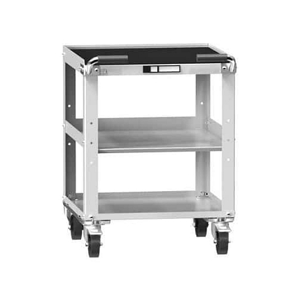 Dílenský vozík ZA, 785 x 578 x 600 mm, 3 police, šedá