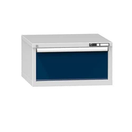 Zásuvková skříň ZB1, 731 x 753 x 390 mm, šedá-tmavě modrá