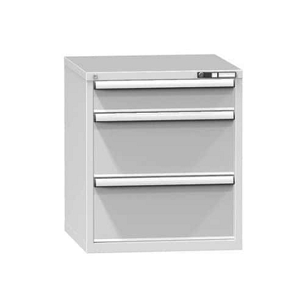 Zásuvková skříň ZB3, 731 x 753 x 840 mm, šedá-šedá