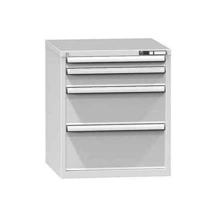 Zásuvková skříň ZB4, 731 x 753 x 840 mm, šedá-šedá