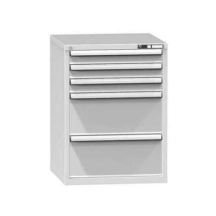 Zásuvková skříň ZB3, 731 x 753 x 990 mm, šedá-šedá