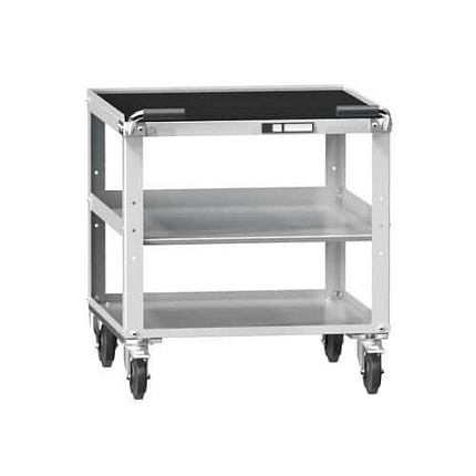 Dílenský vozík ZB, 810 x 731 x 753 mm, 3 police, šedá